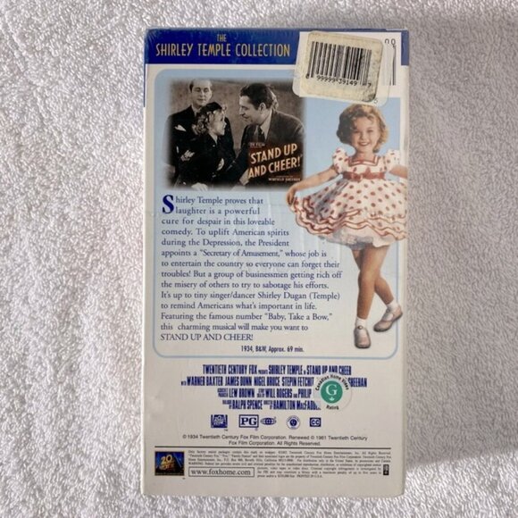 Vintage 20th Century Fox Shirley Temple Stand Up And Cheer VHS Movie - Picture 2 of 9